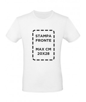 Maglietta Unisex Fronte Bianco - Graficamente